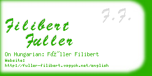 filibert fuller business card